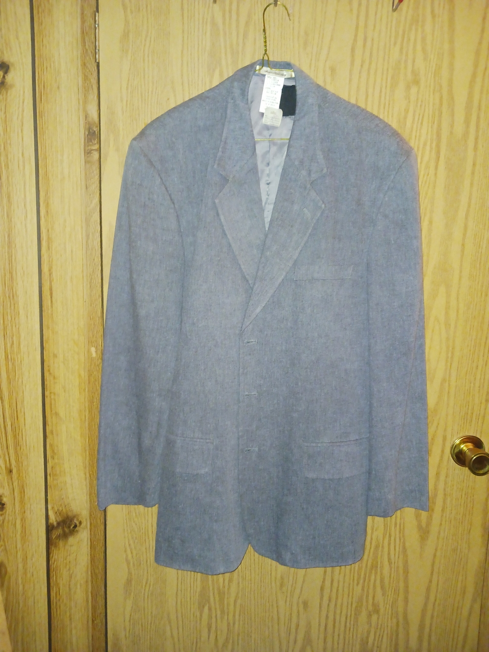 Men's Single-Breasted Blue Blazer